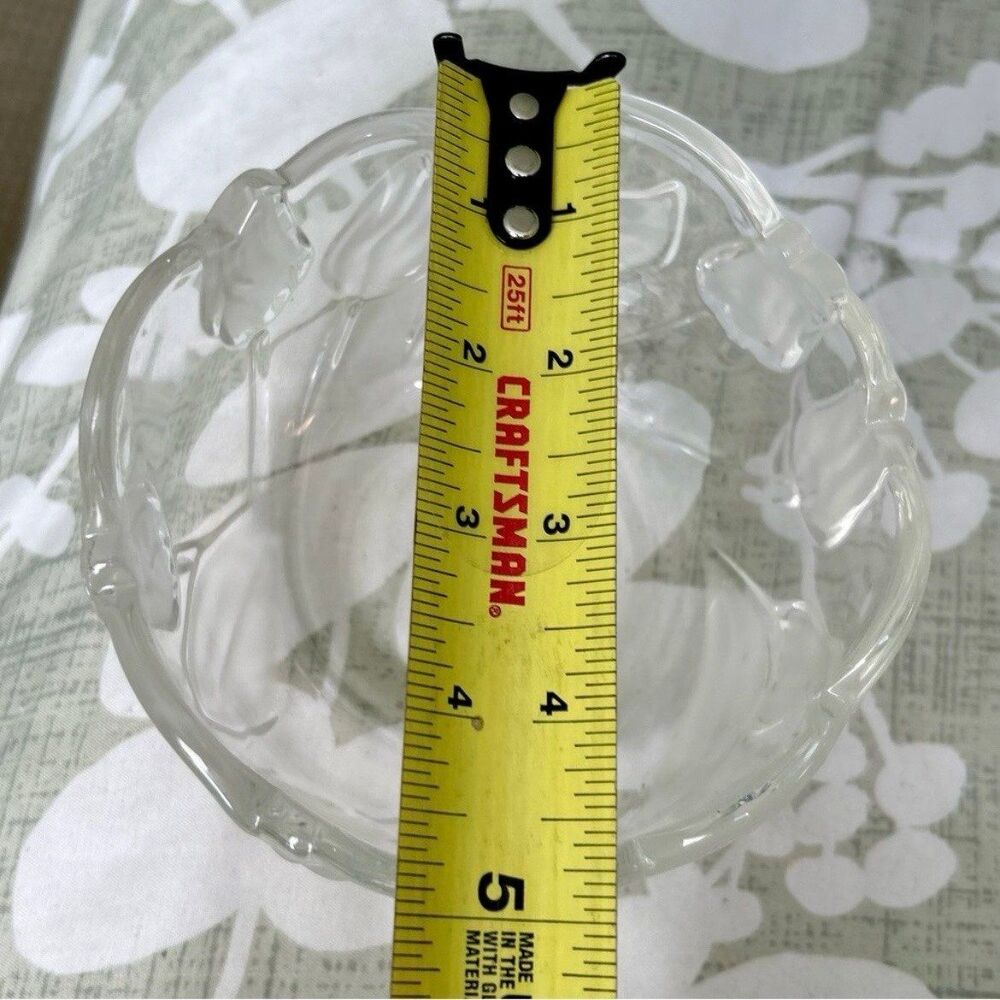 VTG Frosted Glass Tulip Flowers Bowl Dainty Elegant Glassware - Picture 9 of 9